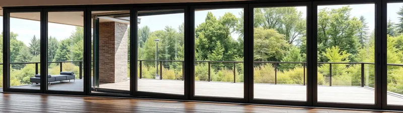Ventanales de corredera en aluminio para terraza
