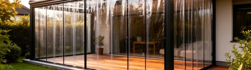 Cierre de terraza en PVC cristal